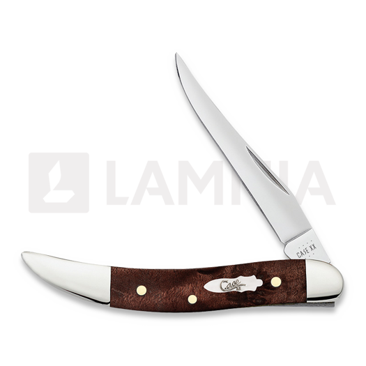 Case Cutlery Small Texas Toothpick, Brown Maple Burl Wood 64066