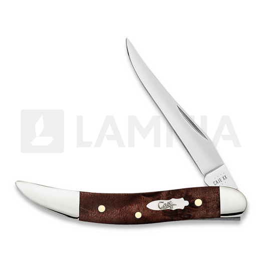 Case Cutlery Small Texas Toothpick, Brown Maple Burl Wood 64066