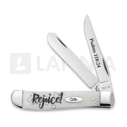 Case Cutlery Smooth Natural Bone Mini Trapper Rejoice Pocket knife 60865