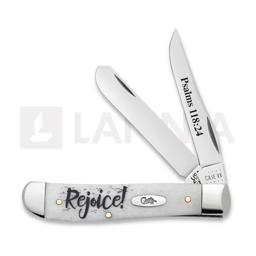 Перочинный нож Case Cutlery Smooth Natural Bone Mini Trapper Rejoice 60865