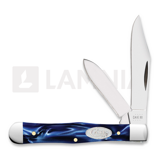 Pocket knife Case Cutlery SparXX Blue Pearl Kirinite Small Swell Center Jack 23444