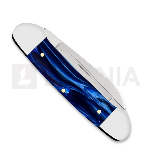 Case Cutlery SparXX Blue Pearl Kirinite Smooth Canoe pocket knife 23447