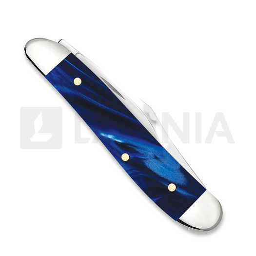 Case Cutlery SparXX Blue Pearl Kirinite Smooth Peanut pocket knife 23446