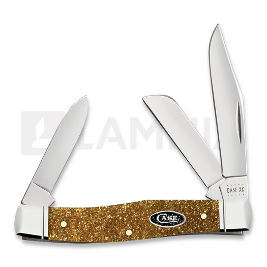 Pocket knife Case Cutlery SparXX Gold Stardust Kirinite Smooth Medium Stockman 50983