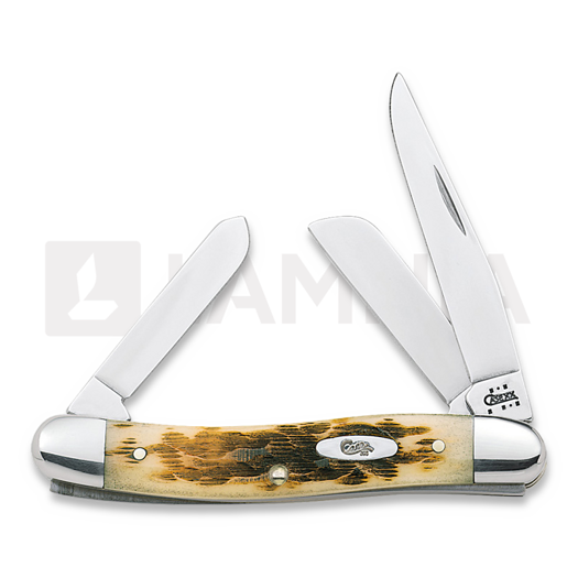 Case Cutlery Stockman Amber Bone linkkuveitsi 00042