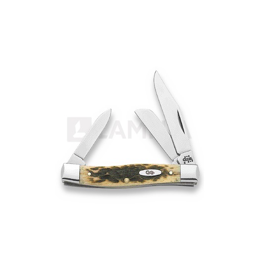 Pocket knife Case Cutlery Stockman Amber bone 00079