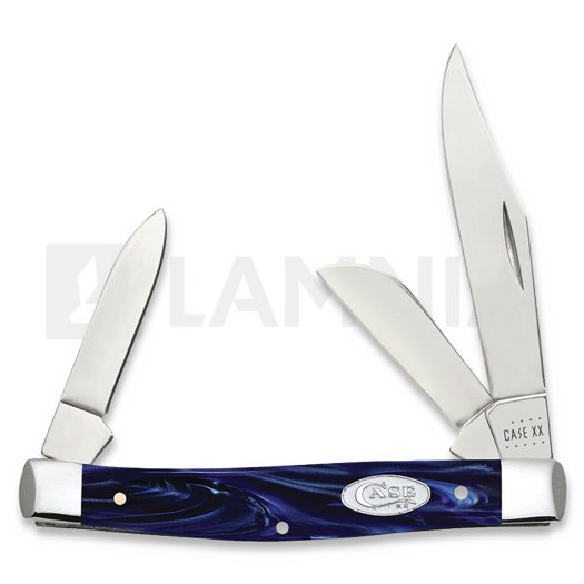 Pocket knife Case Cutlery Stockman Blue Pearl 23442