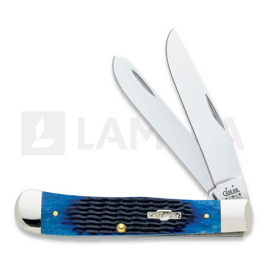 Pocket knife Case Cutlery Trapper Blue Bone 02800