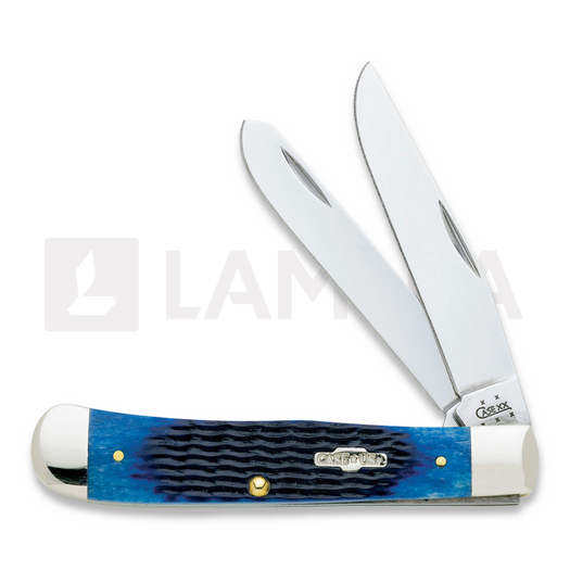 Pocket knife Case Cutlery Trapper Blue Bone 02800