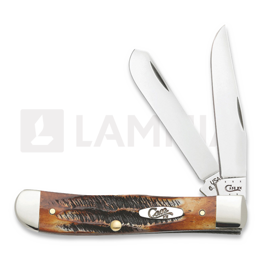 Pocket knife Case Cutlery Trapper Burnt Bone 03573