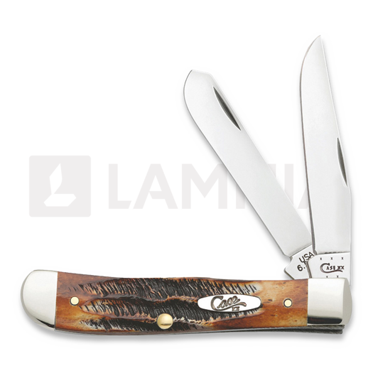 Pocket knife Case Cutlery Trapper Burnt Bone 03573