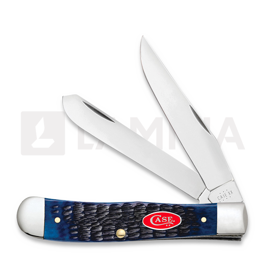Case Cutlery Trapper, Navy Blue Bone Rogers Jig 07051