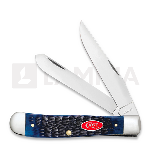 Case Cutlery Trapper, Navy Blue Bone Rogers Jig 07051