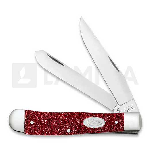 Case Cutlery Trapper, Ruby Red Stardust Kirinite 67000