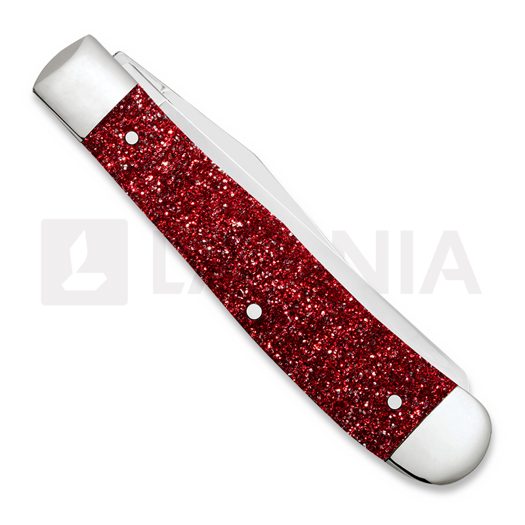 Case Cutlery Trapper, Ruby Red Stardust Kirinite 67000