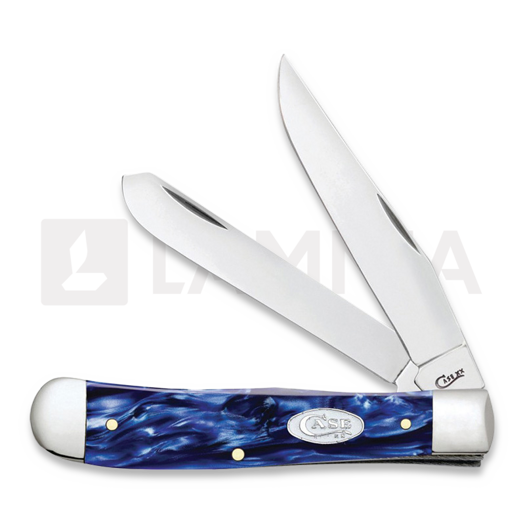 Case Cutlery Trapper Sparxx Blue Kirinite pocket knife 23431
