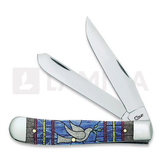 Case Cutlery Trapper Stained Glass Dove סכין מתקפלת 38715