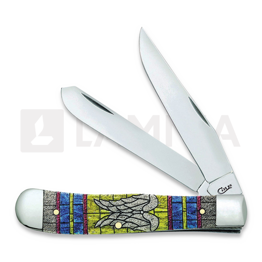 Case Cutlery Trapper Stained Glass Wings pocket knife 38714
