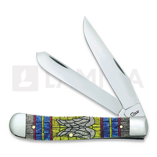 Case Cutlery Trapper Stained Glass Wings Pocket knife 38714