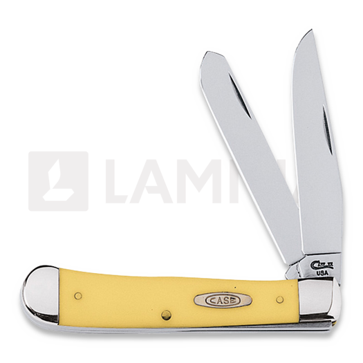 Pocket knife Case Cutlery Trapper Yellow Stainless 80161