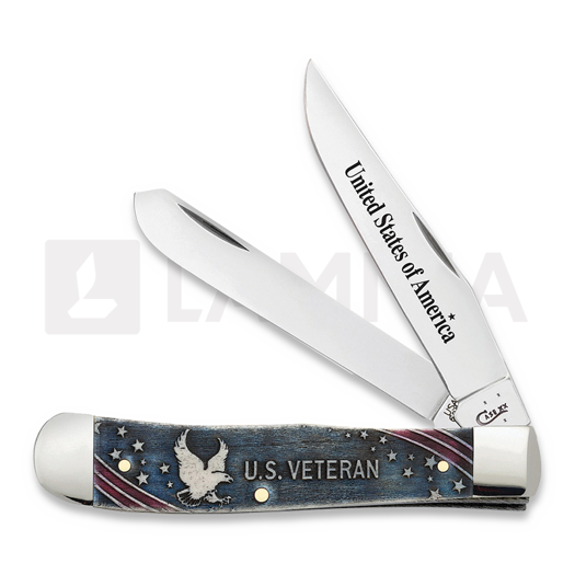 Pocket knife Case Cutlery US Veterans Trapper 16300