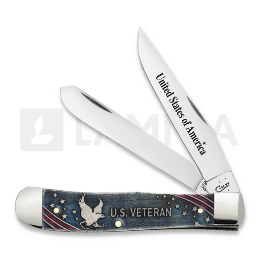 Pocket knife Case Cutlery US Veterans Trapper 16300