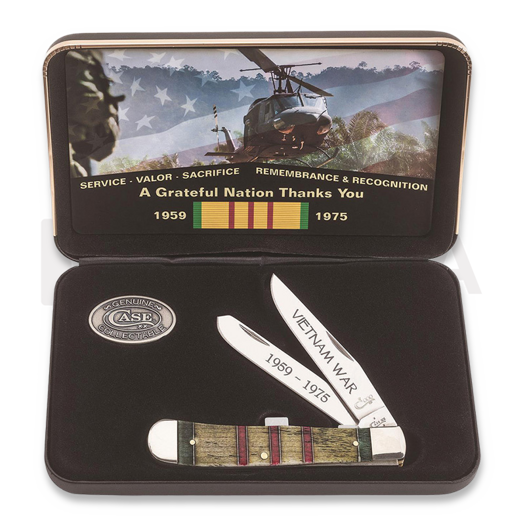 Pocket knife Case Cutlery Vietnam War Trapper Gift Set 22040
