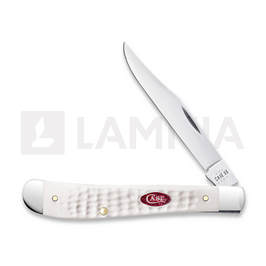 Pocket knife Case Cutlery White Synthetic Standard Jig Slimline Trapper 60194