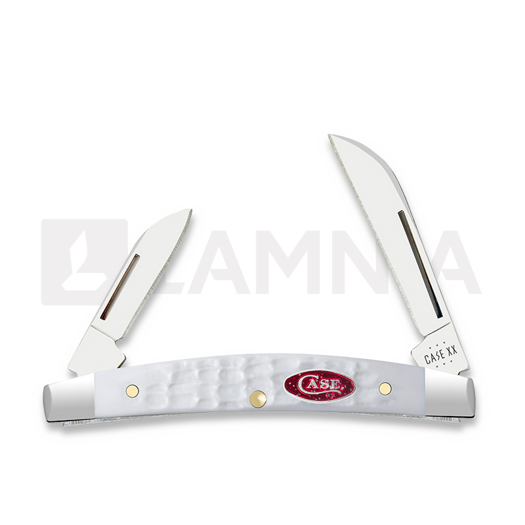 Case Cutlery White Synthetic Standard Jig Small Congress Pocket knife 60198