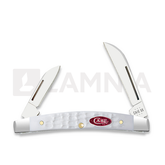 Case Cutlery White Synthetic Standard Jig Small Congress Pocket knife 60198