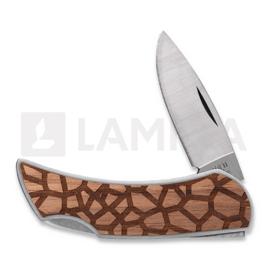 Case Cutlery Woodchuck Giraffe Brushed Stainless Steel Executive Lockback fällkniv 64320