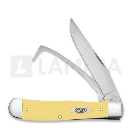 Case Cutlery Yellow Synthetic Equestrian's 折り畳みナイフ 80163