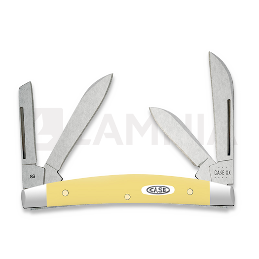 Pocket knife Case Cutlery Yellow Synthetic Smooth Small Congress 81098