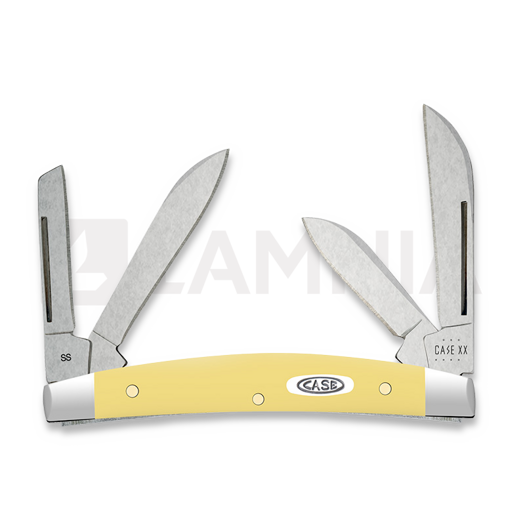 Pocket knife Case Cutlery Yellow Synthetic Smooth Small Congress 81098