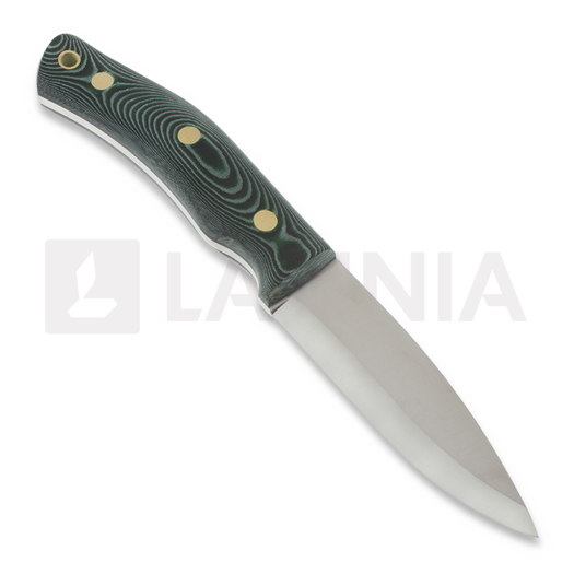 Casström No.10 Swedish Forest knife Sandvik Scandi Micarta veitsi, vihreä 13107