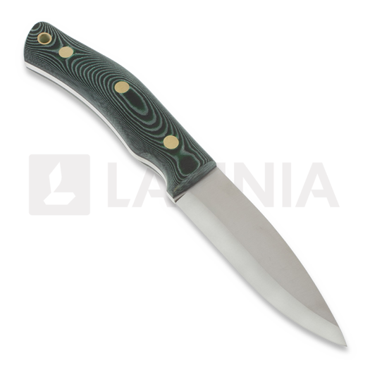Casström No.10 Swedish Forest knife Sandvik Scandi Micarta veitsi, vihreä 13107