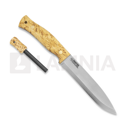 Casström No.14 SFK Curly birch with Fire striker kés 13424
