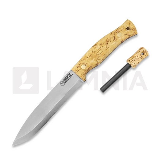 Nuga Casström No.14 SFK Curly birch with Fire striker, left 13424L