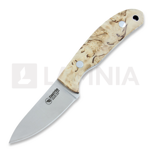 Casström Safari Mini Hunter 칼, stab. curly, leather 10618