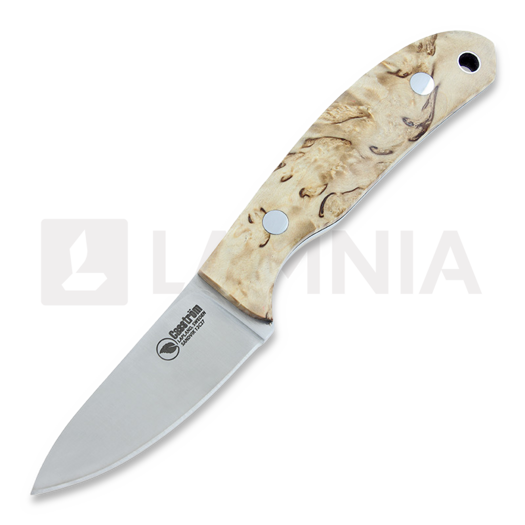 Casström Safari Mini Hunter 칼, stab. curly, leather 10618