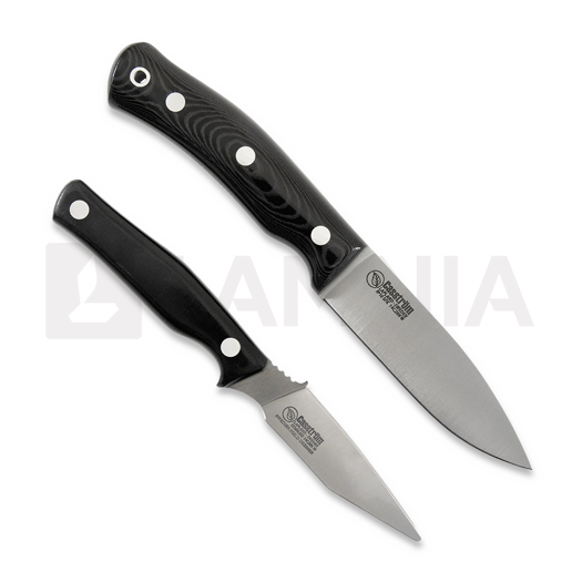 Casström Swedish Hunters Combo dubbel mes, Black Micarta 14320