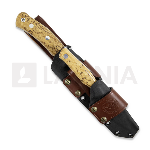 Casström Swedish Hunters Combo 刀, Stabilised Curly Birch 14318