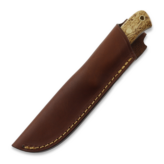 Casström Woodsman peilis, curly birch, left 10804L