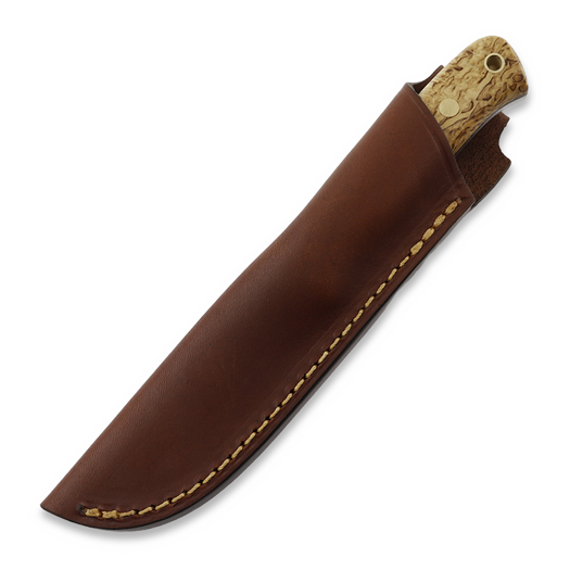 Coltello Casström Woodsman, curly birch, left 10804L