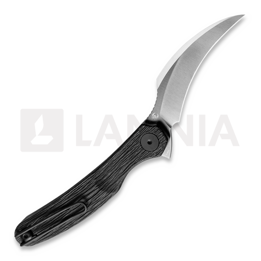 Coltello pieghevole Cavol Mantis C09 Black Grooved Titanium