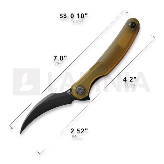 Coltello pieghevole Cavol Mantis C09 Ultem Black