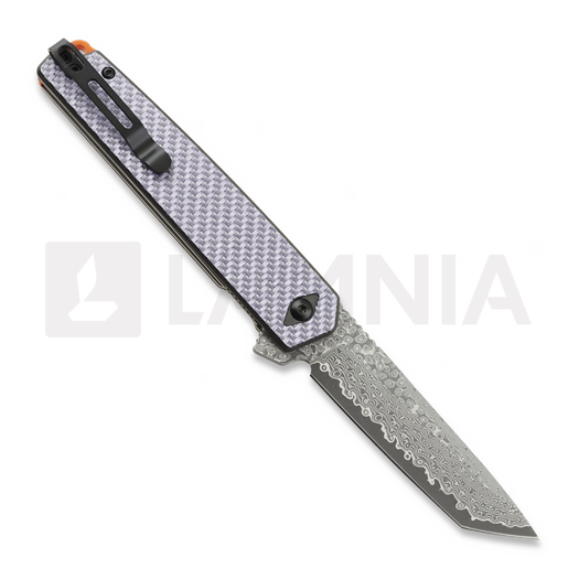 CH Knives Blast - Damascus - Titanium 折り畳みナイフ