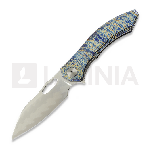 Liigendnuga CH Knives Cupra-BL - Damascus - Titanium