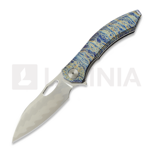 CH Knives Cupra-BL - Damascus - Titanium kääntöveitsi
