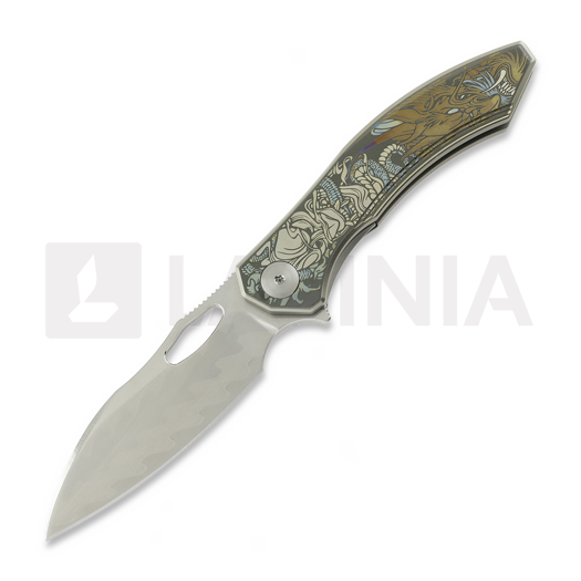 CH Knives Cupra-SL - Damascus - Titanium סכין מתקפלת